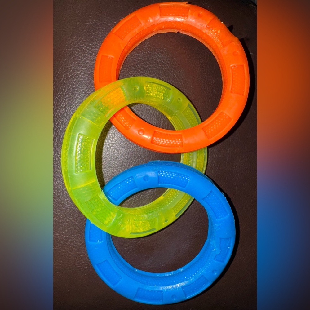 Nerf Dog pull rings toy